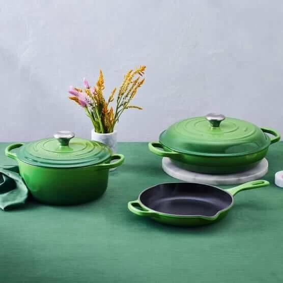 Le Creuset Skillet Hoge Koekenpan ø 26 Cm Gietijzer Bamboo 4 Le Creuset Skillet Hoge Koekenpan ø 26 Cm Gietijzer Bamboo - Afbeelding 2