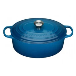 Le Creuset Signature Braadpan Ovaal 8,9 Liter ø 35 Cm Gietijzer Marseilleblauw