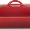 Le Creuset Ovenschaal Met Deksel 33 Cm Aardewerk Kersrood -Keukengerei Verkoop 550x254 1