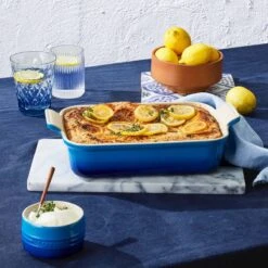 Le Creuset Rechthoekige Ovenschaal 32 X 24 Cm Aardewerk Azure -Keukengerei Verkoop 71102322200001 alt5