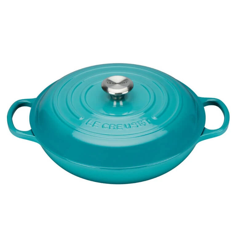 Le Creuset Multifunctionele Braadpan 3,2 Liter ø 30 Cm Gietijzer Caribbean Blue 3 Le Creuset Multifunctionele Braadpan 3,2 Liter ø 30 Cm Gietijzer Caribbean Blue