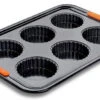 Le Creuset Pâtiliss Bakvorm Voor 6 Taartjesvormen Staal Zwart -Keukengerei Verkoop 94102939000000 le creuset.1547821047 1