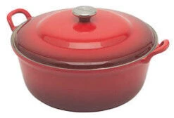 Le Creuset Faitout Braadpan Met Plaatstalen Deksel 7,8 Liter ø 32 Cm Gietijzer Rood