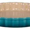 Le Creuset Taartvorm ø 28 Cm Aardewerk Caribbean Blue -Keukengerei Verkoop lc 20180820 us ps 09937 18