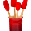 Le Creuset Pollepelpot Met 4 Premium Spatels Kersrood 5-delig -Keukengerei Verkoop lc 20200101 us ps ns 91057001060000 001