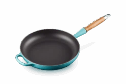 Le Creuset Koekenpan Rond Met Open Greep ø 28 Cm Gietijzer Caribbean Blue