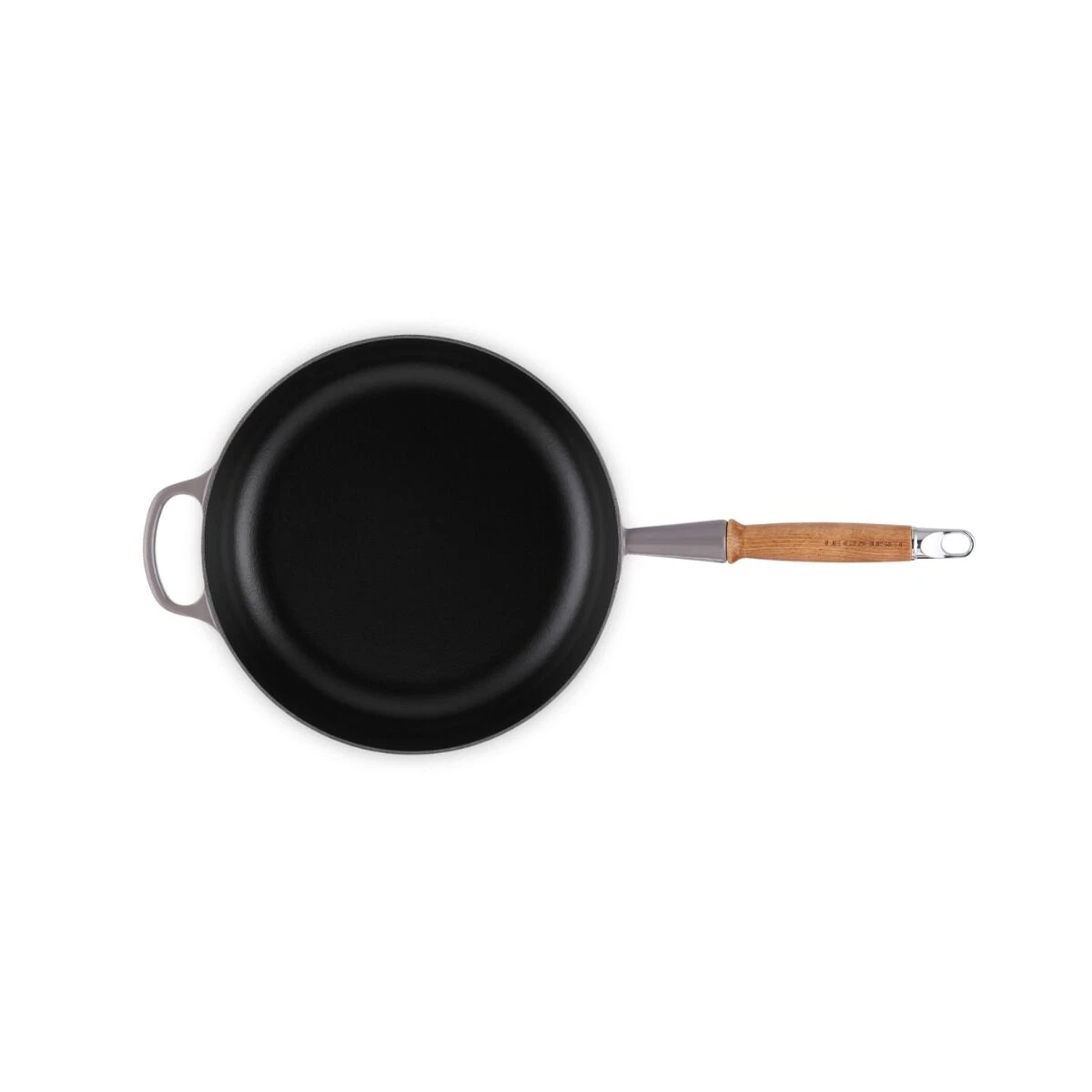 Le Creuset Sauteerpan Rond Met Open Greep ø 28 Cm Gietijzer Flint - Afbeelding 3