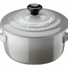 Le Creuset Minipan ø 10 Cm Aardewerk Mist Grey -Keukengerei Verkoop mini cocotte le creuset ceramica gres mistgrey 1