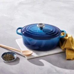 Le Creuset Signature Braadpan Ovaal 4,1 Liter ø 27 Cm Gietijzer Azure -Keukengerei Verkoop ovaal4 1