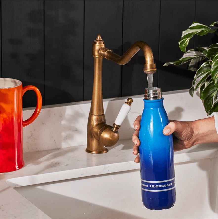 Le Creuset Waterfles 26 Cm 500 Ml Rvs Azure 5 Le Creuset Waterfles 26 Cm 500 Ml Rvs Azure - Afbeelding 3