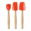 Le Creuset Spatelset Silicone Vulcanique 3-delig -Keukengerei Verkoop set oranje 1